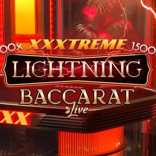 XXXtreme Lightning Baccarat slot visual from Evolution available on instantcasino-uk.com